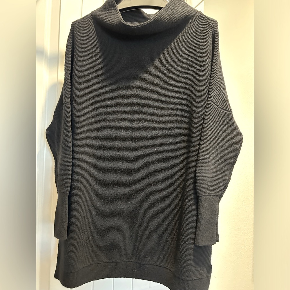 FREE PEOPLE Women’s Ottoman Slouchy Tunic Black Size Medium